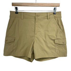Eddie Bauer Khaki Cargo Hiking Shorts Womens 12